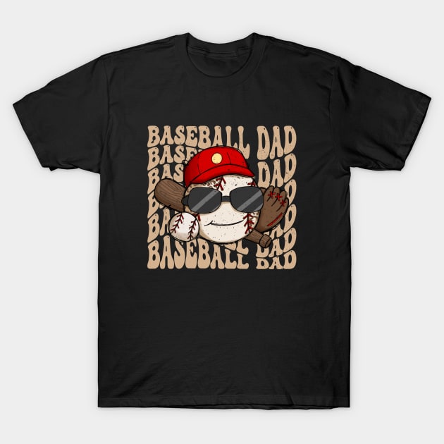 Baseball Dad T-Shirt by Nessanya